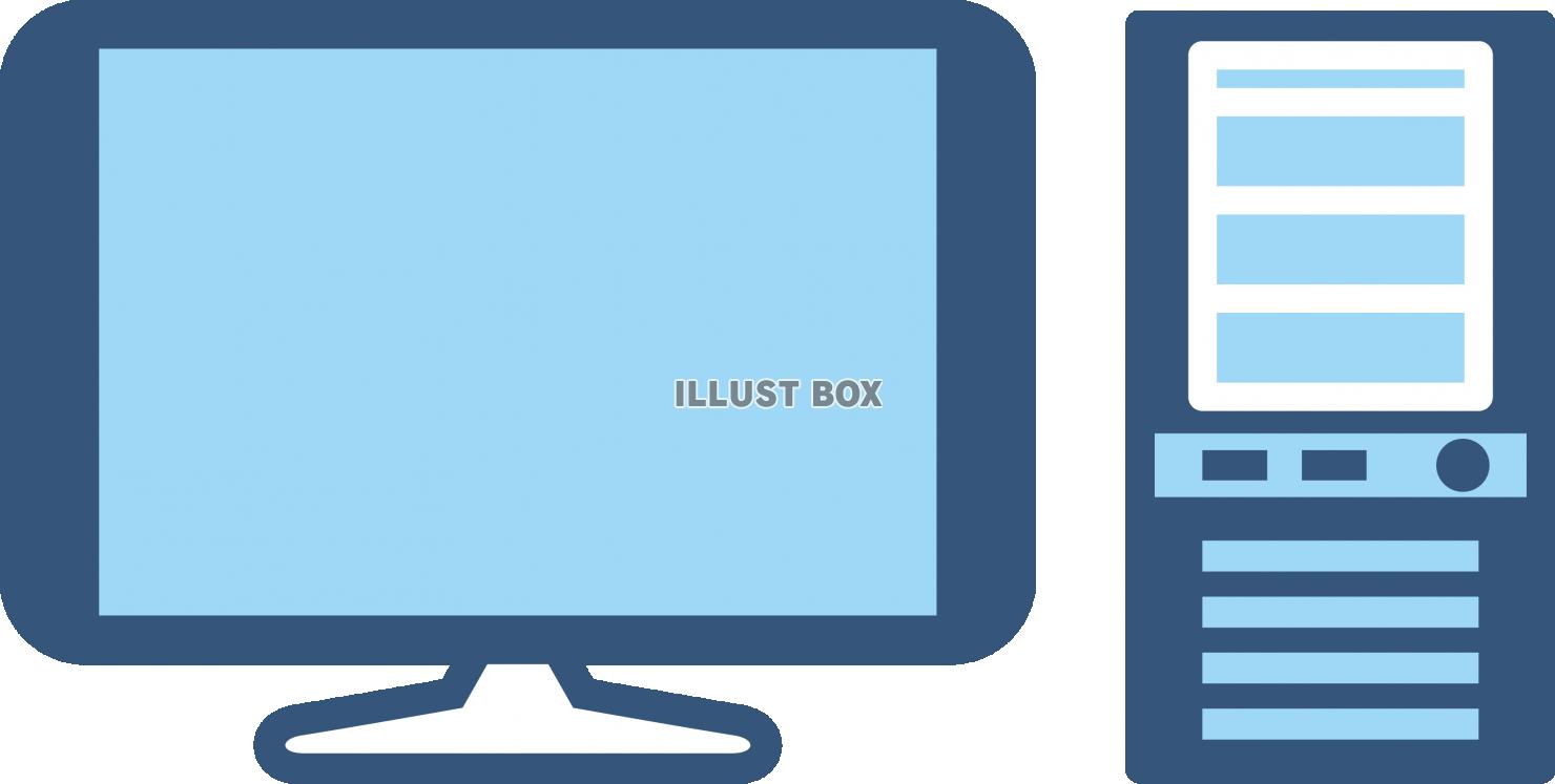 無料イラスト Itアイテム デスクトップ パソコン アイコン