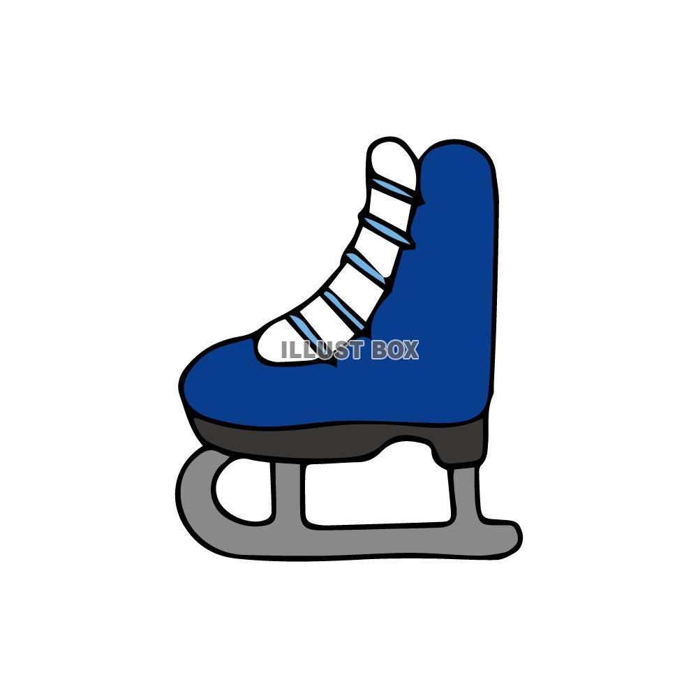 スケート靴(版画風)
