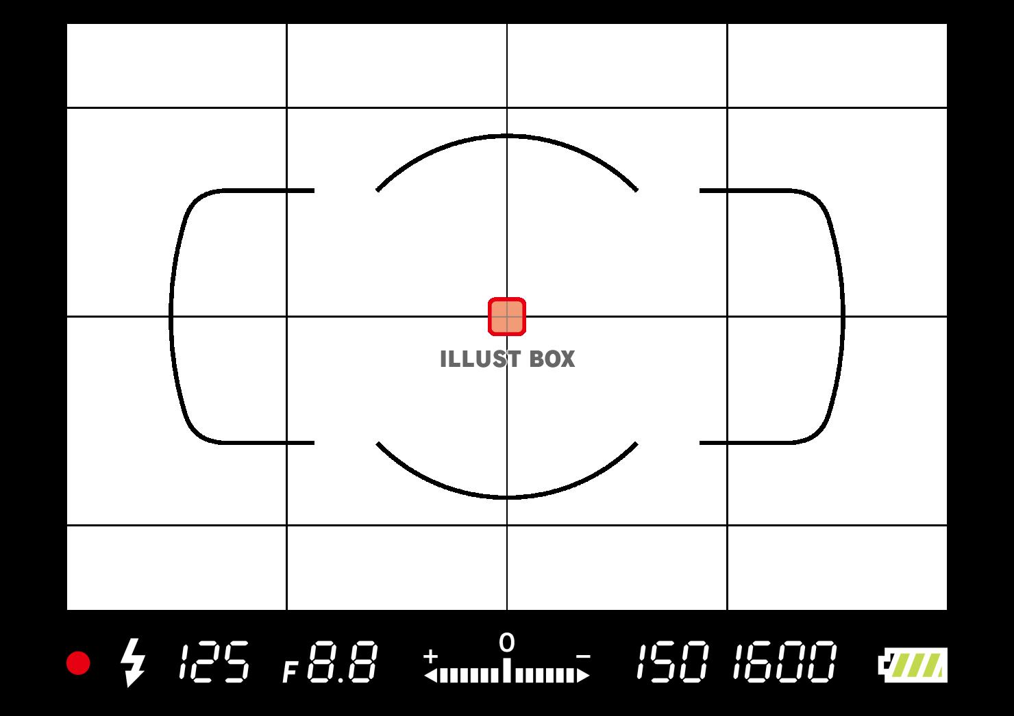 無料イラスト カメラのファインダー フレーム