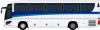 観光バス　クルマ　旅行　バス　横　サイド
