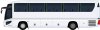 観光バス　クルマ　旅行　バス　横　サイド