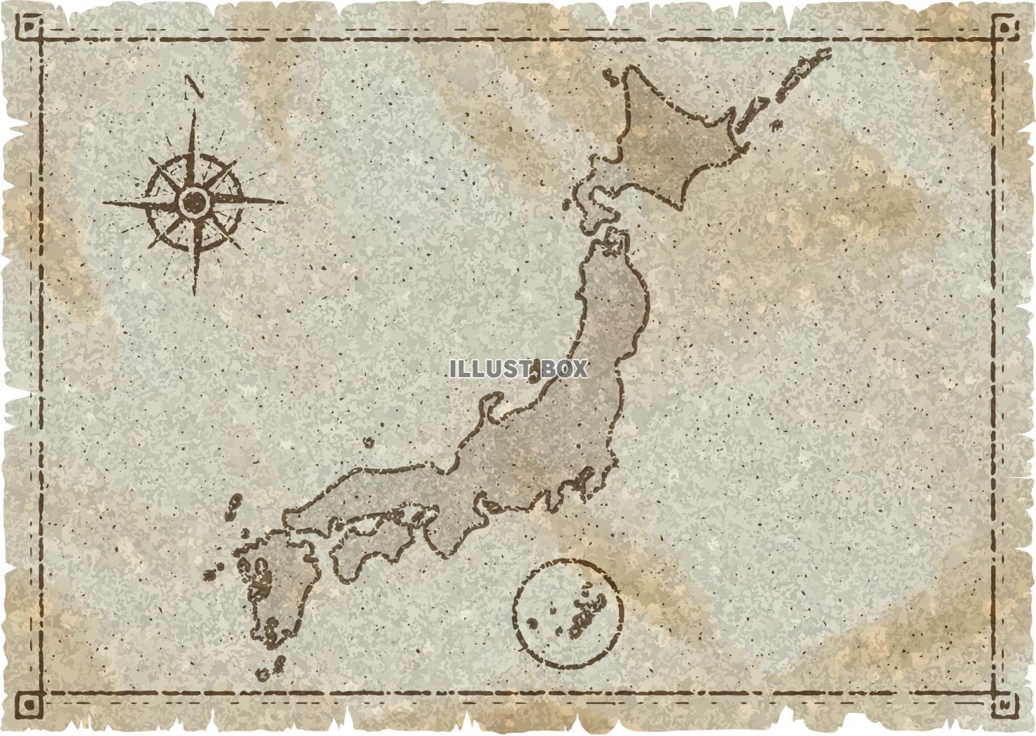 古地図　海賊　日本地図