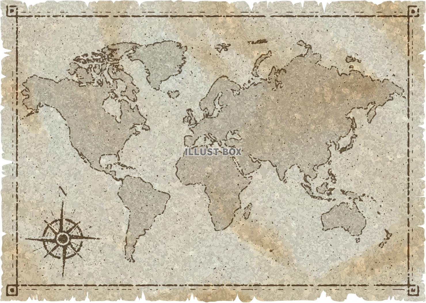 世界地図 イラスト無料