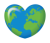 ハートの形の地球