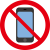 禁止マーク　スマホ　通話　電話　お断り