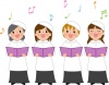 音楽イラスト 教会女声合唱