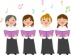 音楽イラスト 女声合唱