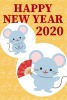 2020年年賀状　ネズミ年イラスト08_06