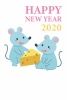 2020年年賀状　ネズミ年イラスト06_07