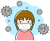 マスクで風邪など予防イメージ