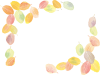 葉,フレーム,秋,水彩,手書き,背景,和,和風,シルエット,飾り,冬,紅葉,装飾