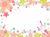桜クラッカーと五線譜のフレーム