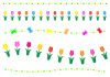 チューリップのラインセット