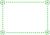 サッカーボールのフレーム４緑（枠・ステッチ）