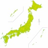 地図日本全国版地図,日本,日本地図,全国,国,イラスト,シルエット,ライン,北海