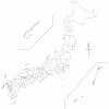 白地図日本全国白地図,地図,日本地図,日本,全国,イラスト,シンプル,シルエット