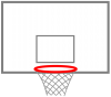 バスケットボールのゴール（スポーツ用具）