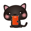 黒ねこスマホ01