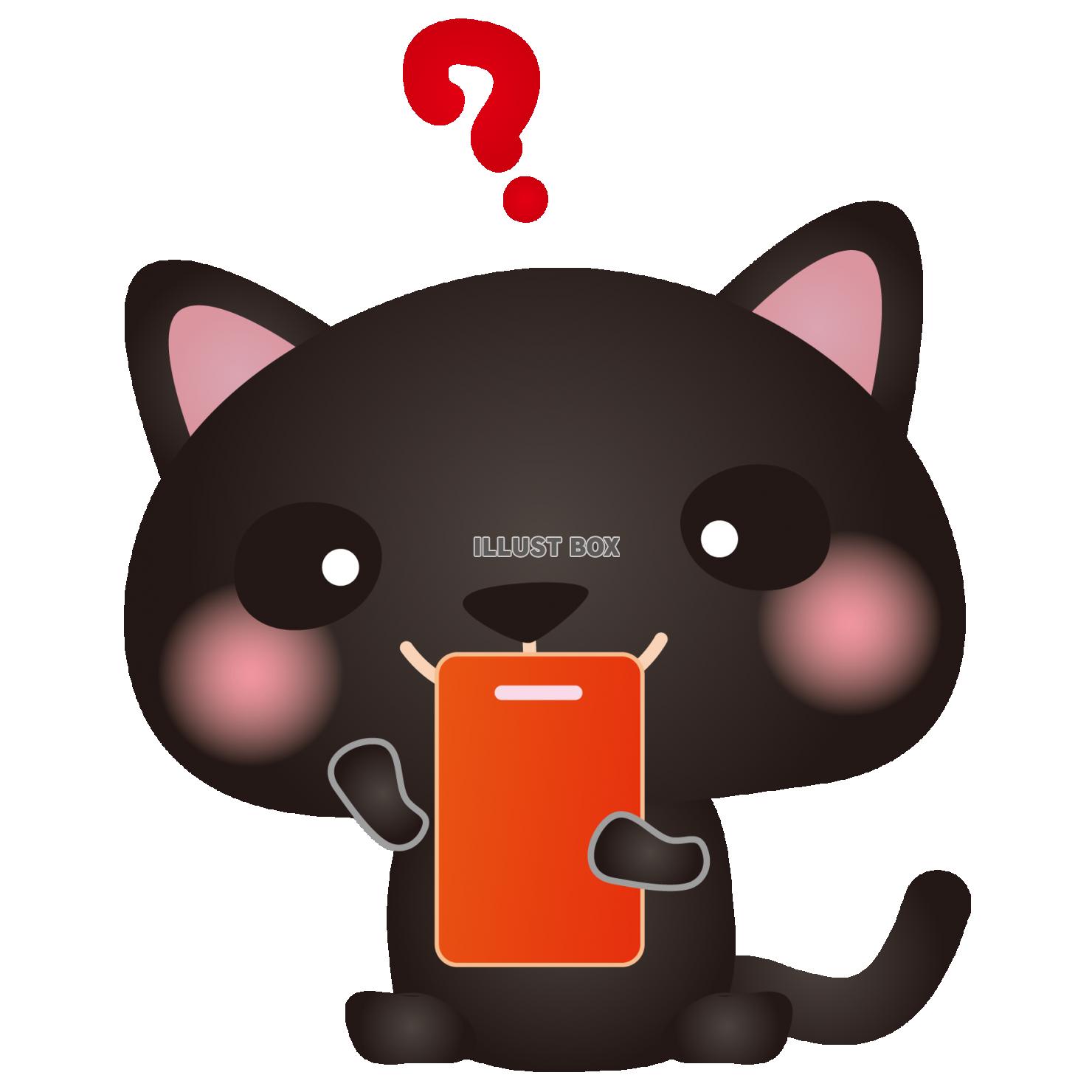 黒ねこスマホ02