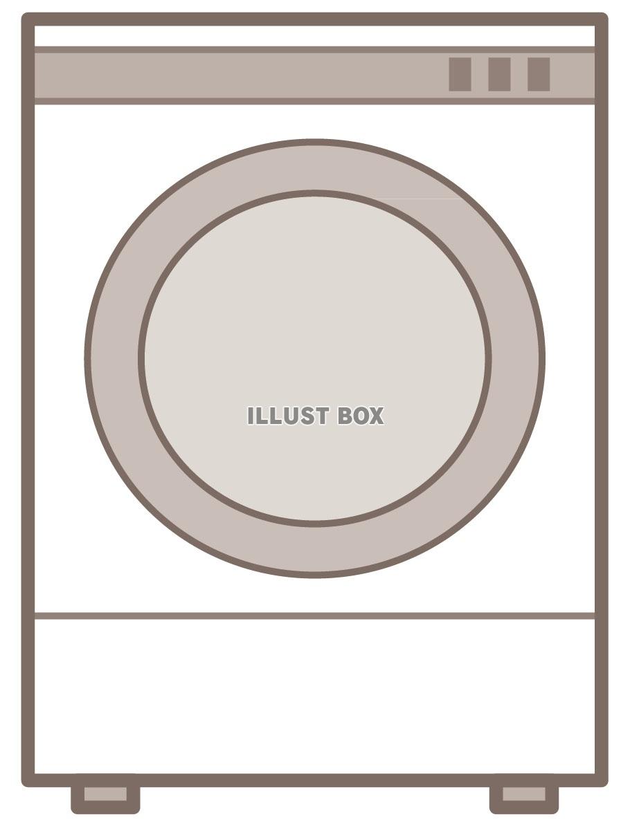 無料イラスト ドラム式 洗濯機