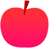 赤いりんご（リンゴ・林檎・くだもの）