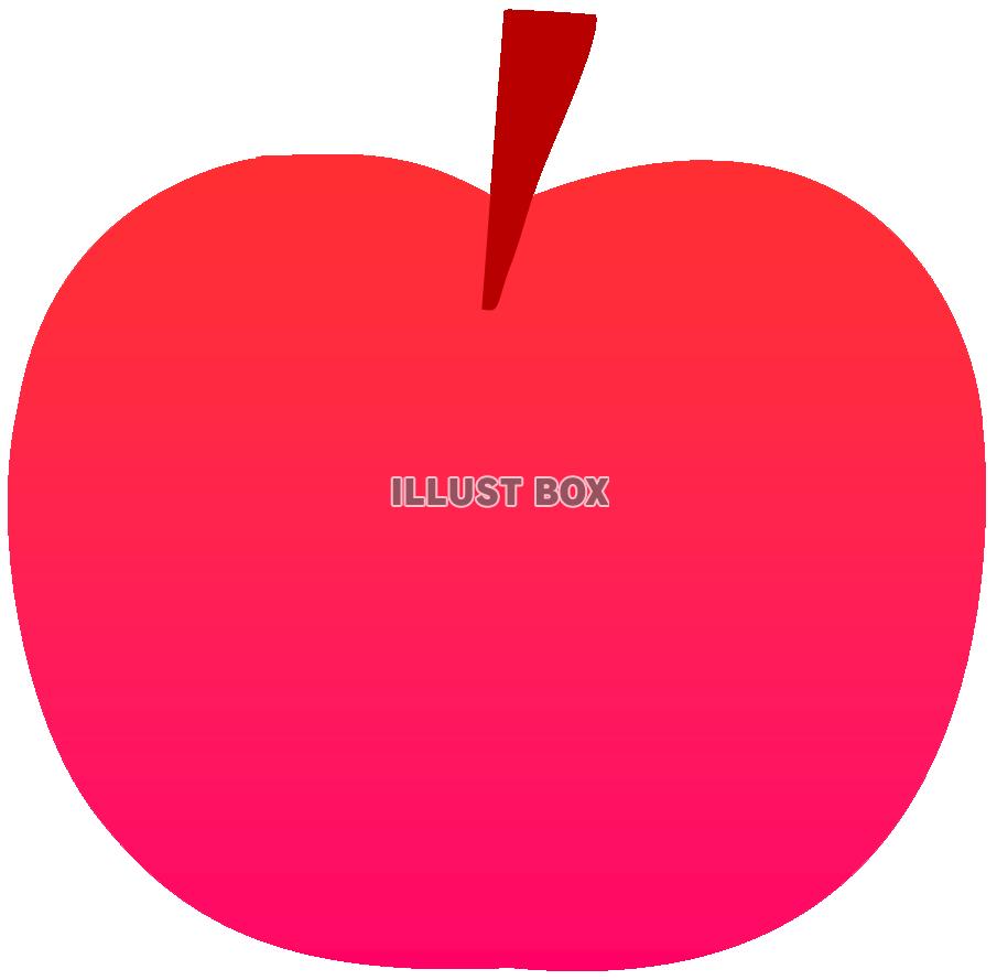 赤いりんご（リンゴ・林檎・くだもの）