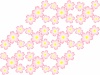 桜の花の壁紙シンプル花柄背景素材イラスト