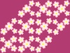 桜の花の壁紙シンプル花柄背景素材イラスト