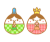 卵型のひな人形　透過png