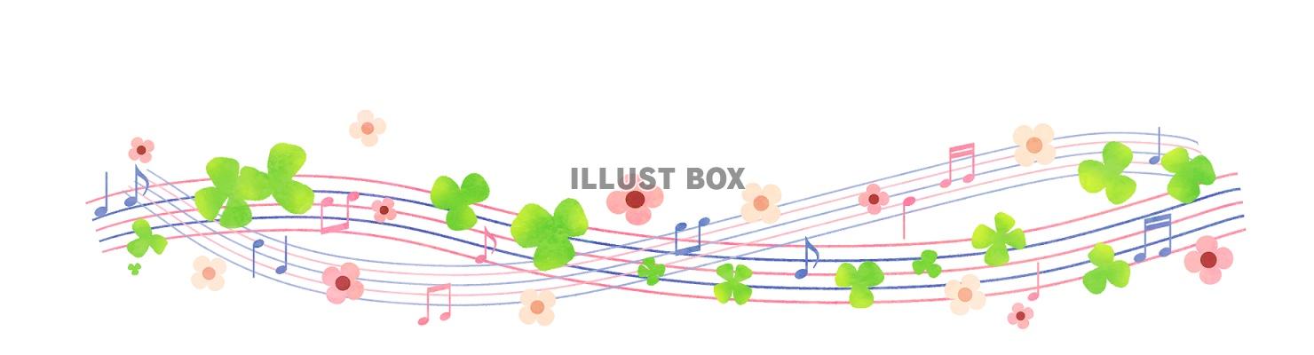 音符のイラストライン素材が無料 イラストボックス
