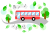 新緑のバス旅行イメージ