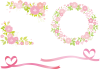 桜おしゃれフレーム枠飾り背景さくら枠装飾花ピンク春アイコン,シルエット,見出し,