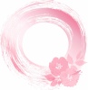 手書き,和,桜おしゃれフレーム枠シンプル,筆,和柄,和風,イラスト,シルエット,