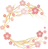 桜,梅おしゃれフレーム枠飾り花枠和風和柄かわいい背景ひな祭り,シンプル,春,冬,