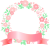 桜おしゃれフレーム枠飾り枠春花シルエット,さくら,飾り,シンプルリボンりぼんエン