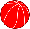 バスケットボール赤１（スポーツ用品）