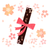 桜の花びらと卒業証書　透過png