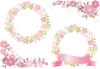 桜,フレーム,飾り,枠,春,花,イラスト,背景,さくら,サクラ,シルエット,シン