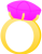 おもちゃの指輪（ピンク）