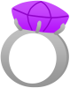 おもちゃの指輪（紫）