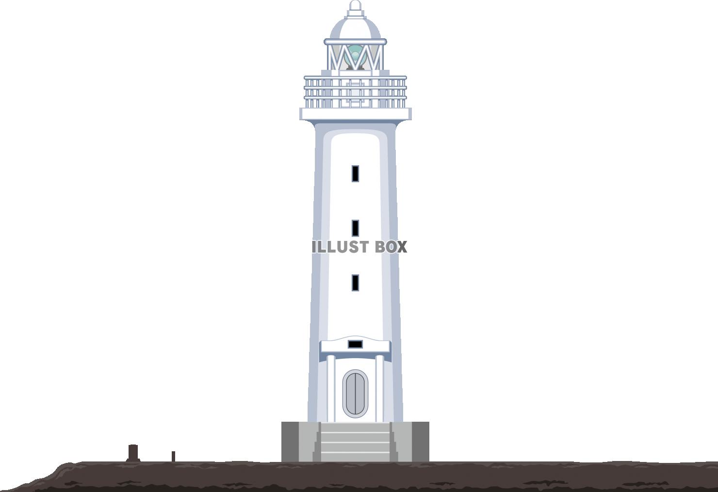 無料イラスト 白い灯台