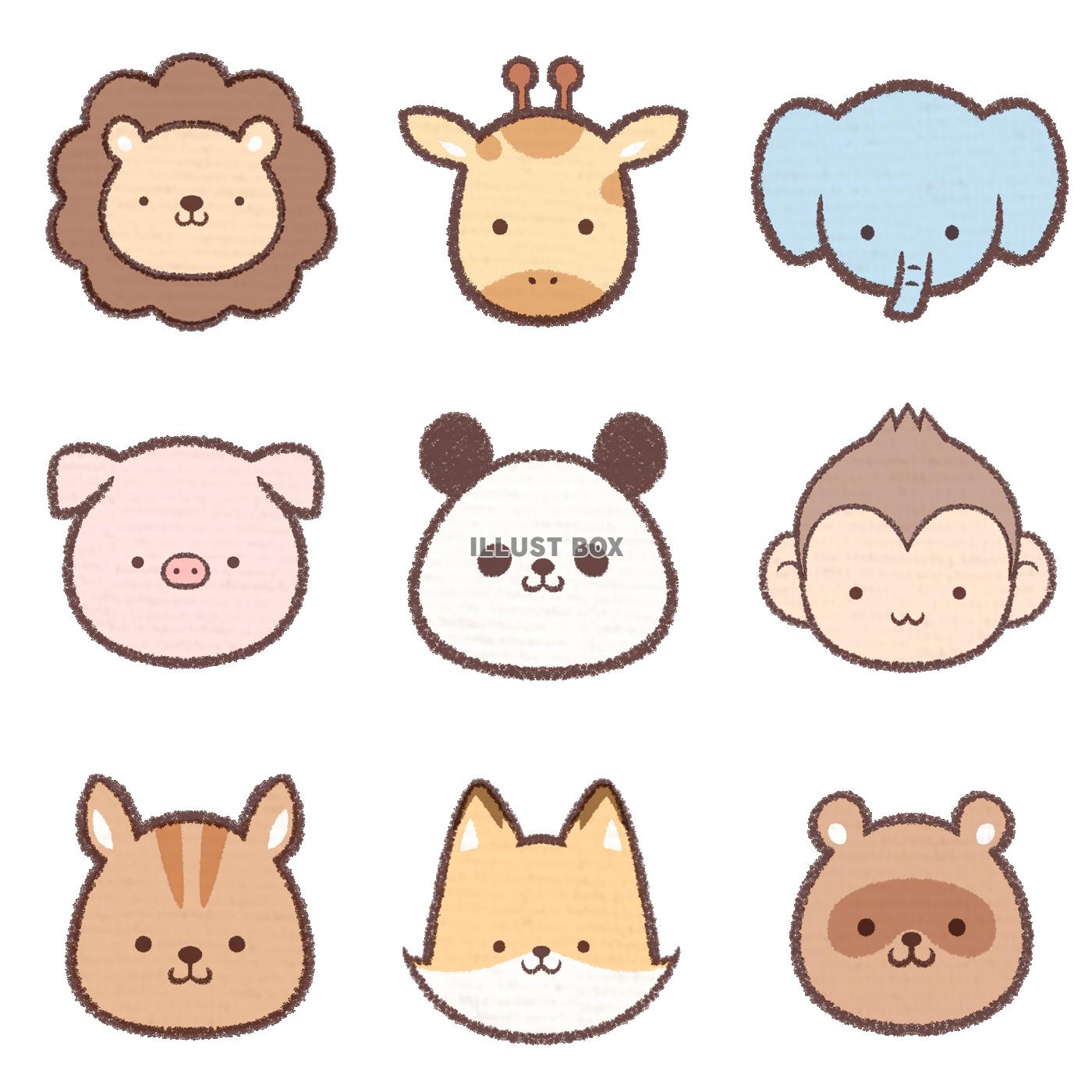 かわいい おしゃれ 動物 イラスト無料