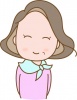 笑顔のシニア女性