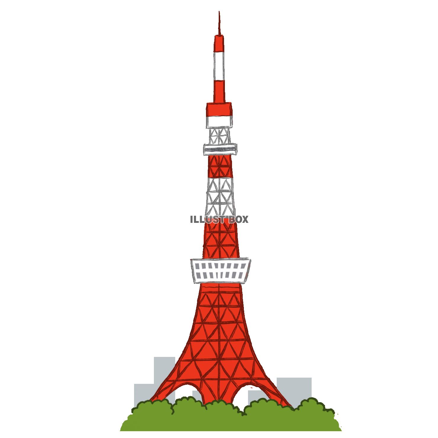無料イラスト 東京タワー