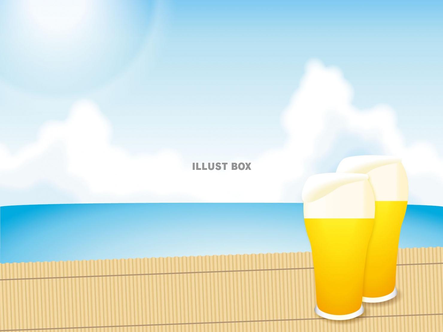 青空と海とビール01