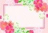 ピンクの花のカード