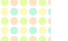 カラフルなドットもようのカード