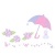 紫陽花と雨傘 01