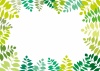 おしゃれフレーム枠飾り枠囲み枠葉背景壁紙植物葉っぱ,緑,イラスト,グリーンシンプ