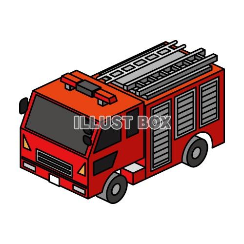 無料イラスト 消防車